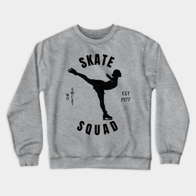 Girls Ice Skate Squad Girls Ice Skating Gift Crewneck Sweatshirt by atomguy